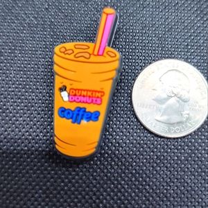 🍒(3/$6.) Dunkin Donuts Coffee Shoe Charms for Crocs